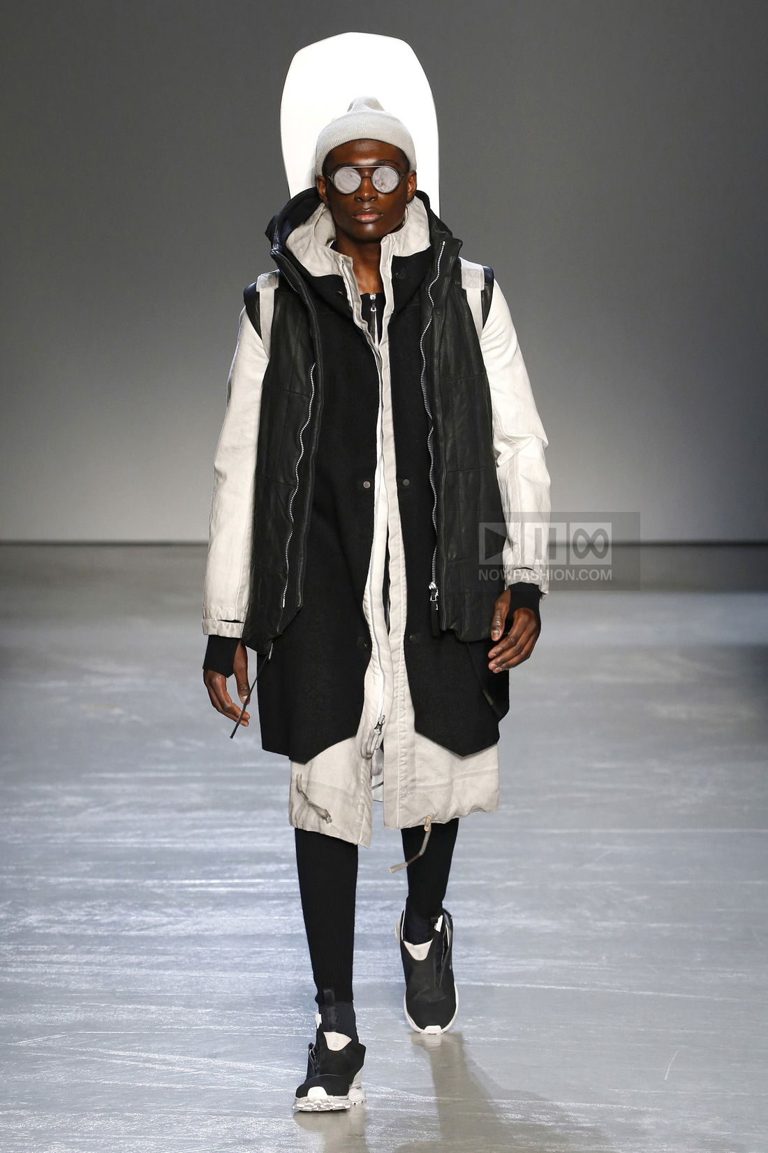 BORIS BIDJAN SABERI 2018AW LONGJOHN2 サルエルパンツ ブラウン