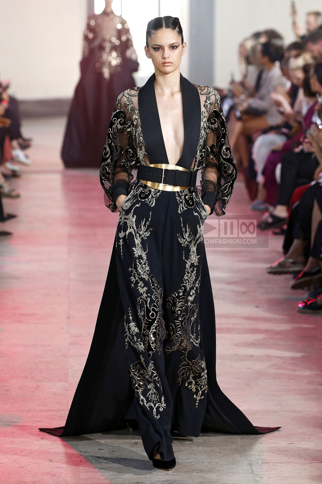 Elie Saab Couture Fashion Show, Collection Fall Winter 2019 presented during Paris Fashion Week 0053