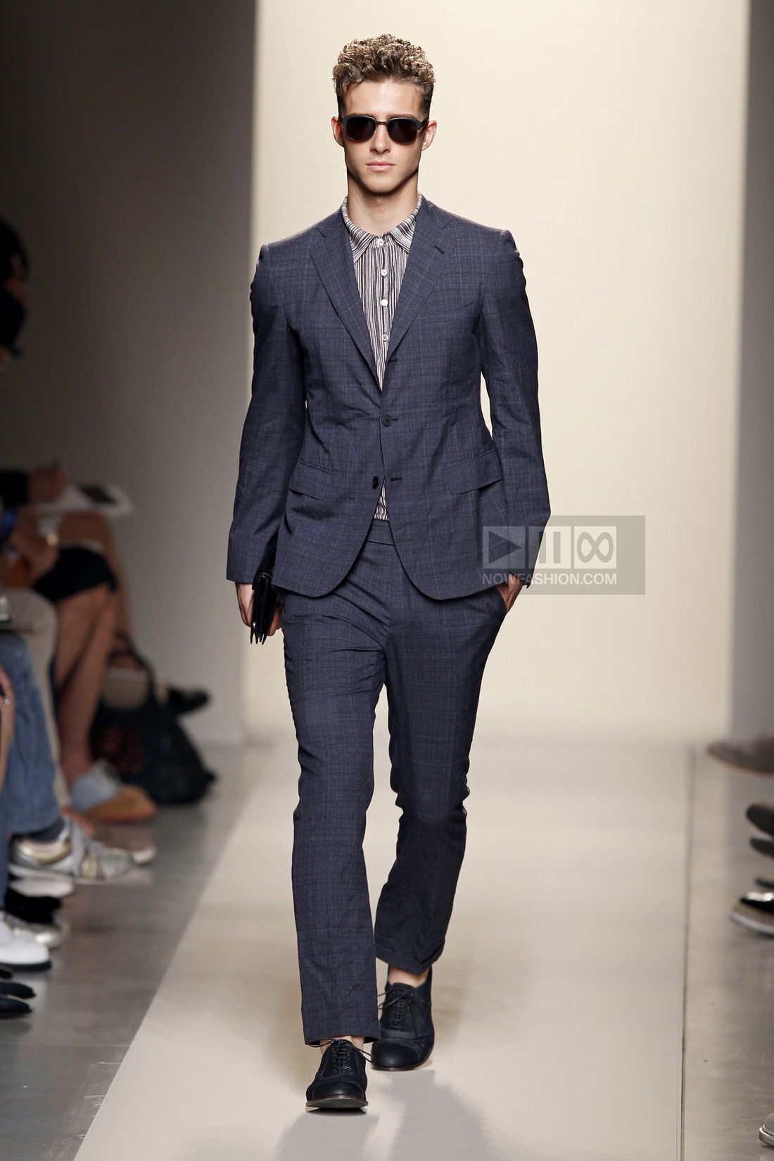 Bottega Veneta Menswear Fashion Show, Collection Spring Summer 2012 presented during Milan Fashion Week, runway look #003