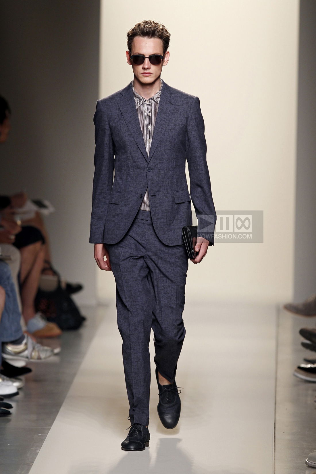 Bottega Veneta Menswear Fashion Show, Collection Spring Summer 2012 presented during Milan Fashion Week, runway look #004