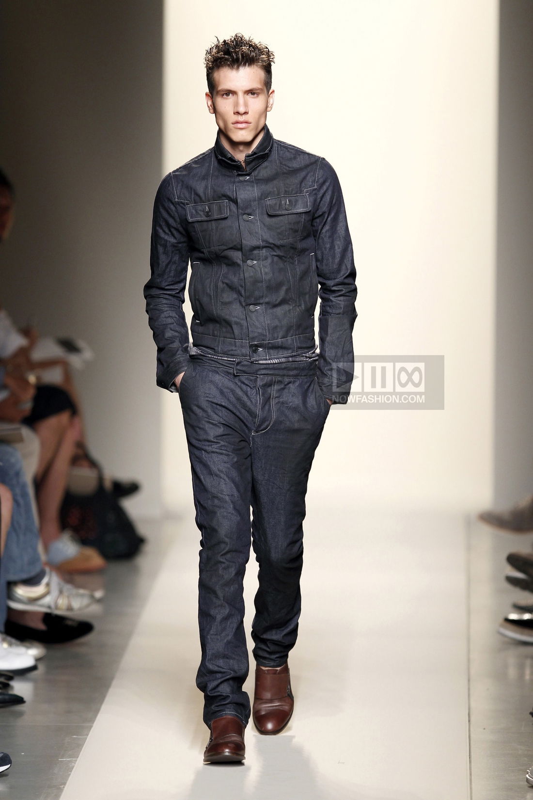 Bottega Veneta Menswear Fashion Show, Collection Spring Summer 2012 presented during Milan Fashion Week, runway look #008