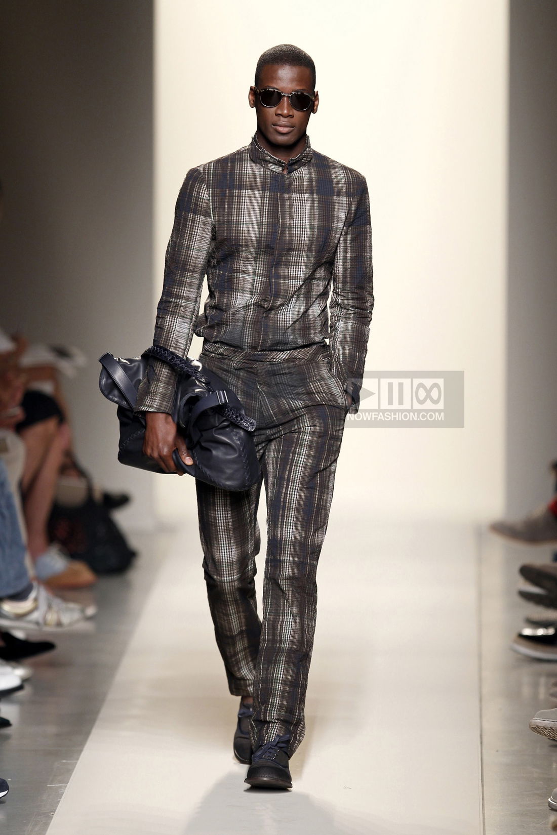 Bottega Veneta Menswear Fashion Show, Collection Spring Summer 2012 presented during Milan Fashion Week, runway look #010