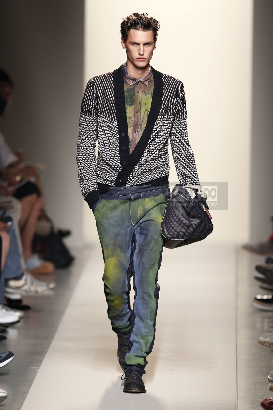 Bottega Veneta Menswear Fashion Show, Collection Spring Summer 2012 presented during Milan Fashion Week, runway look #013