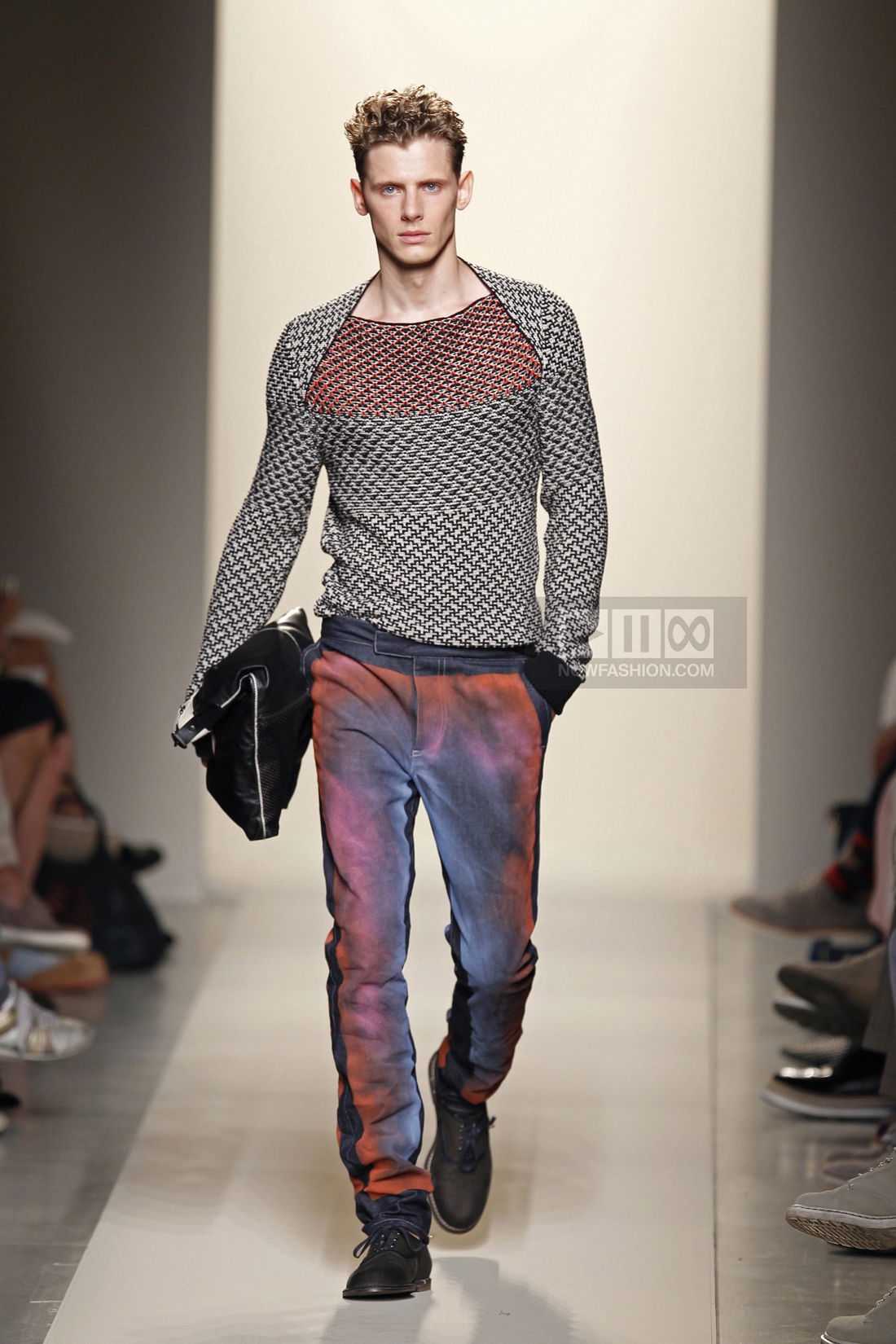 Bottega Veneta Menswear Fashion Show, Collection Spring Summer 2012 presented during Milan Fashion Week, runway look #014