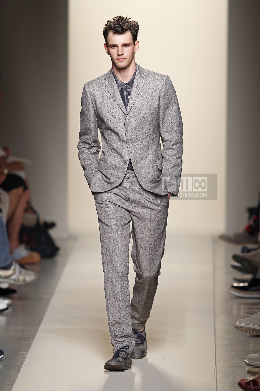 Bottega Veneta Menswear Fashion Show, Collection Spring Summer 2012 presented during Milan Fashion Week, runway look #017