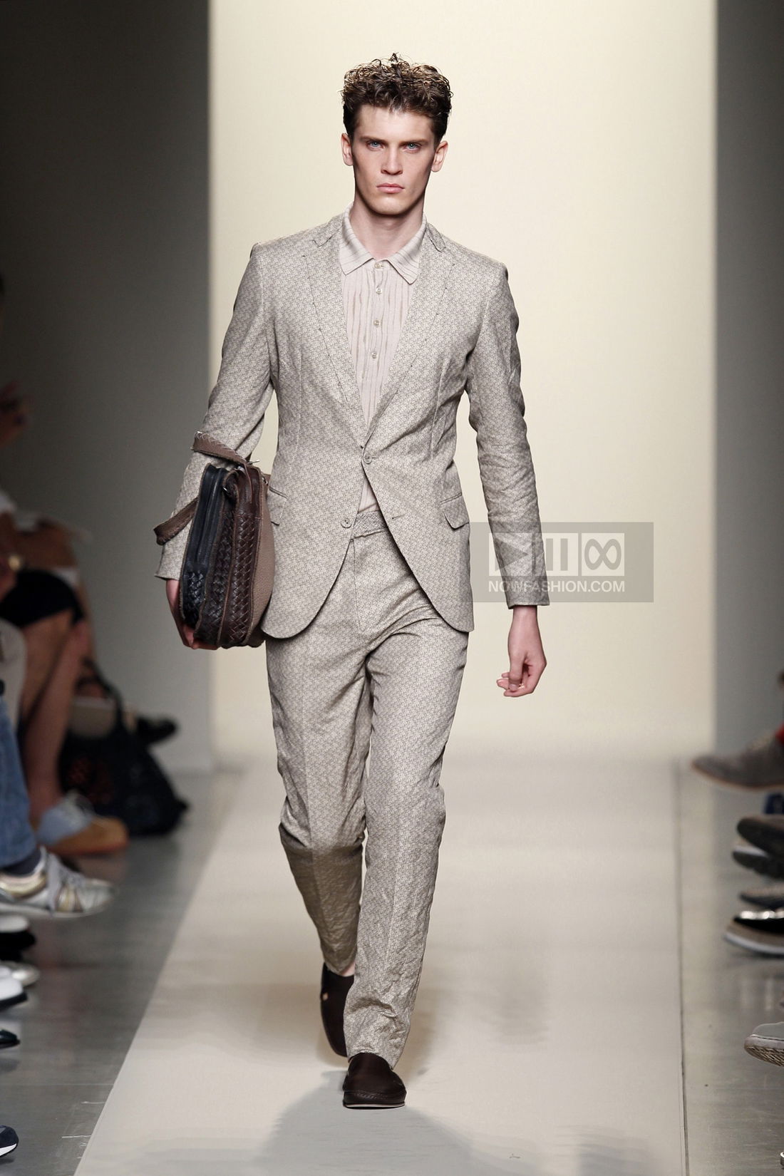 Bottega Veneta Menswear Fashion Show, Collection Spring Summer 2012 presented during Milan Fashion Week, runway look #019