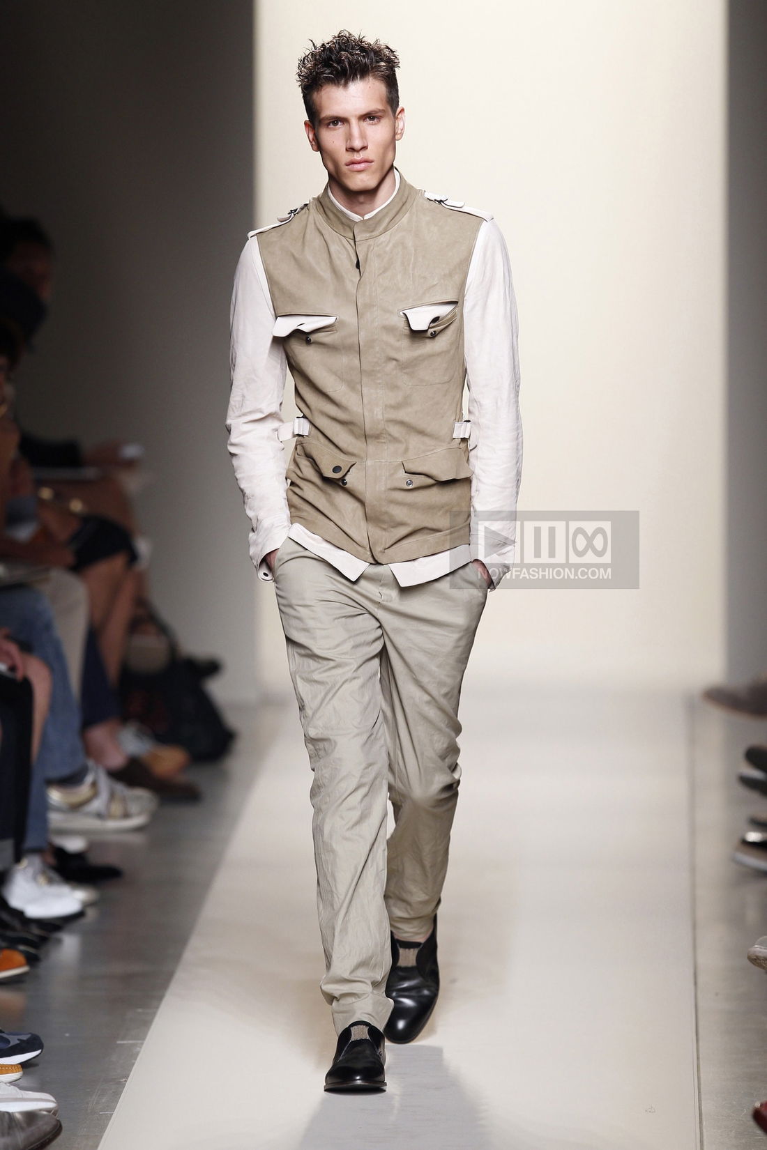 Bottega Veneta Menswear Fashion Show, Collection Spring Summer 2012 presented during Milan Fashion Week, runway look #031