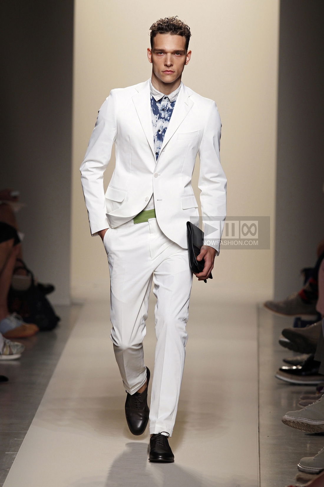 Bottega Veneta Menswear Fashion Show, Collection Spring Summer 2012 presented during Milan Fashion Week, runway look #033