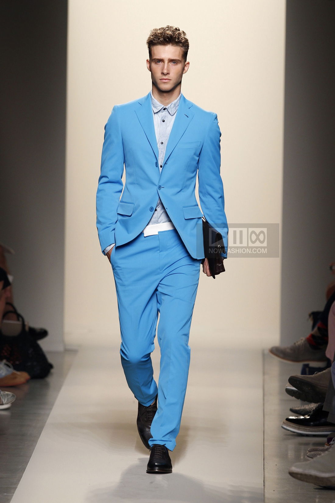 Bottega Veneta Menswear Fashion Show, Collection Spring Summer 2012 presented during Milan Fashion Week, runway look #034