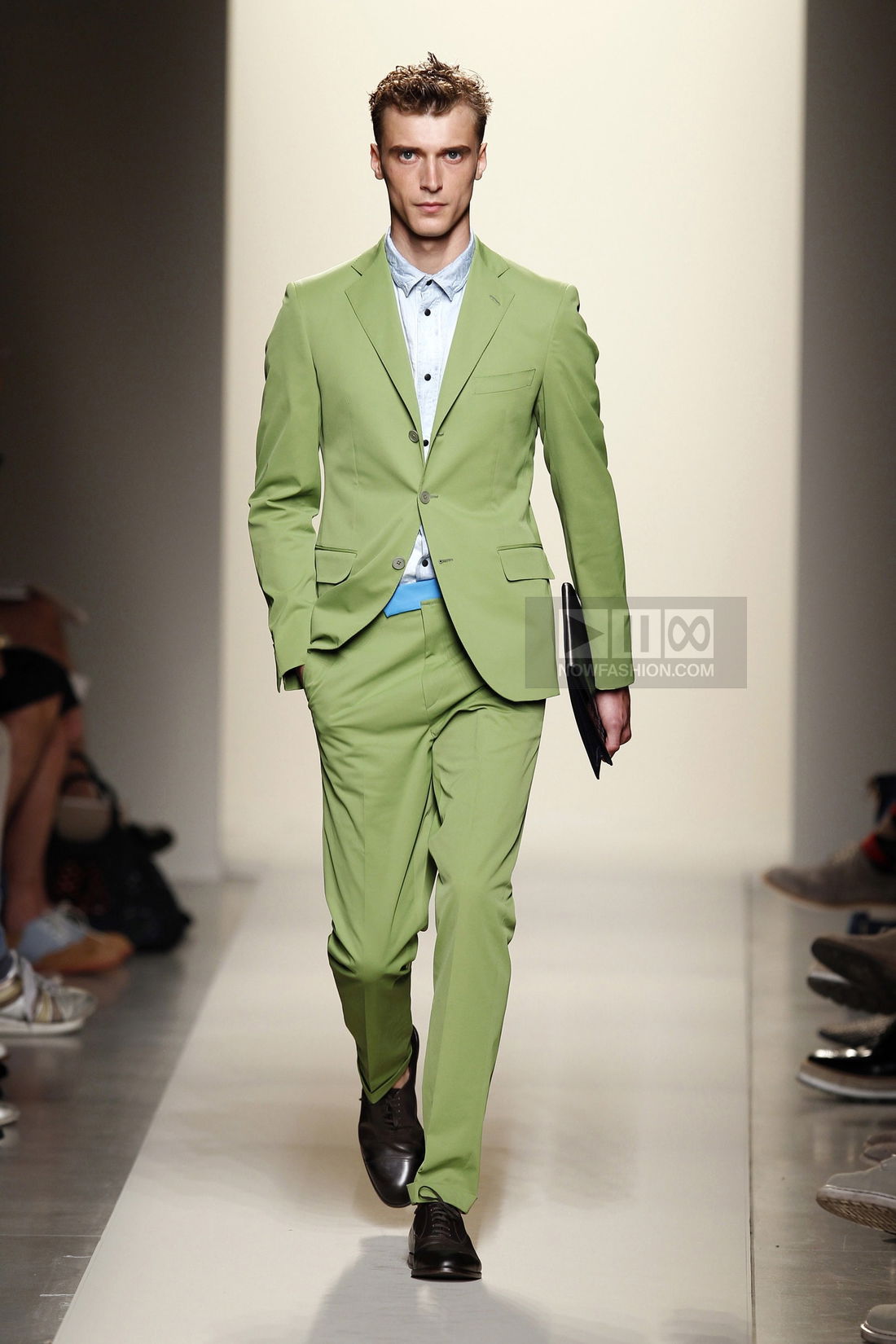 Bottega Veneta Menswear Fashion Show, Collection Spring Summer 2012 presented during Milan Fashion Week, runway look #035