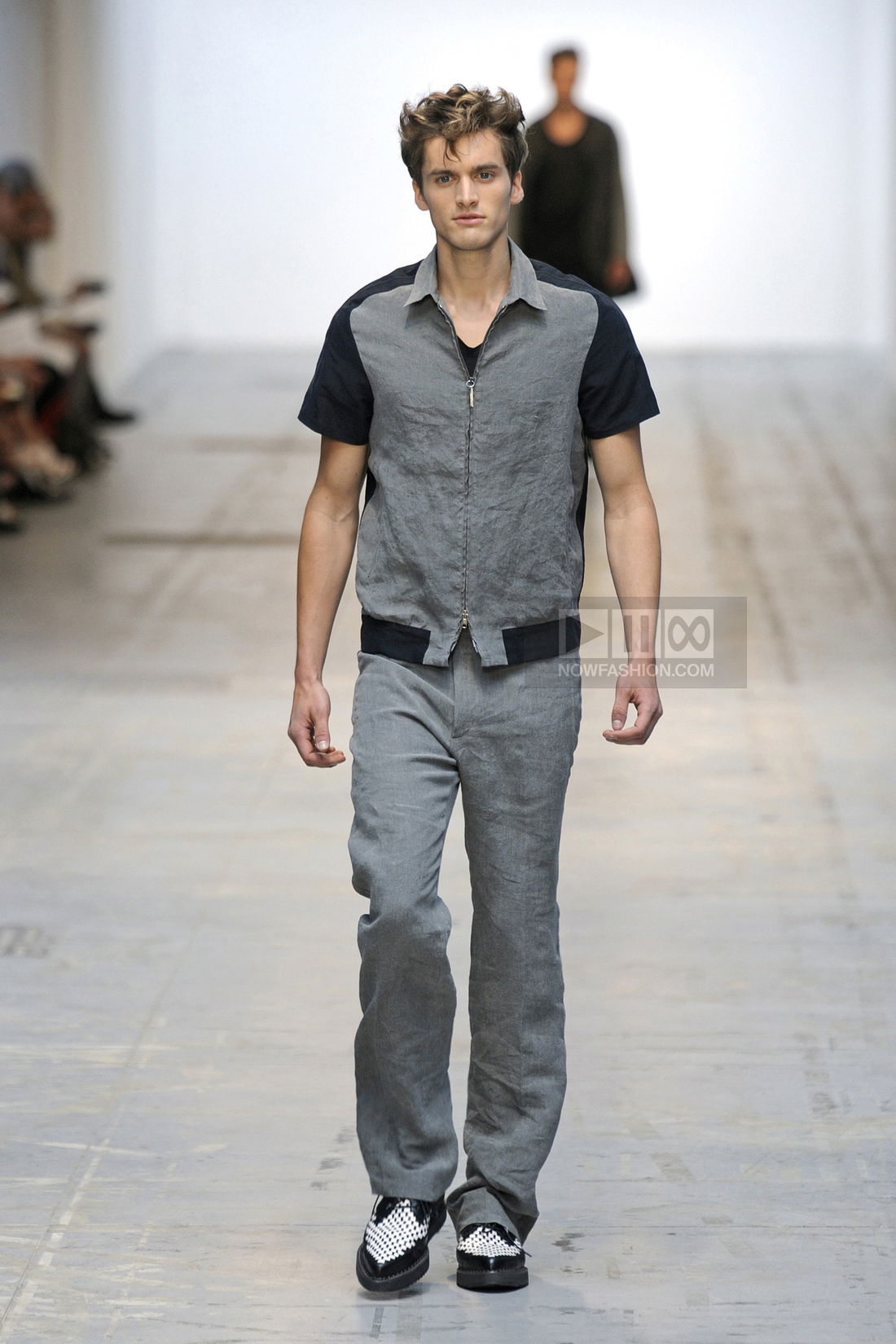 Costume National Menswear Fashion Show, Collection Spring Summer 2012 presented during Milan Fashion Week, runway look #012