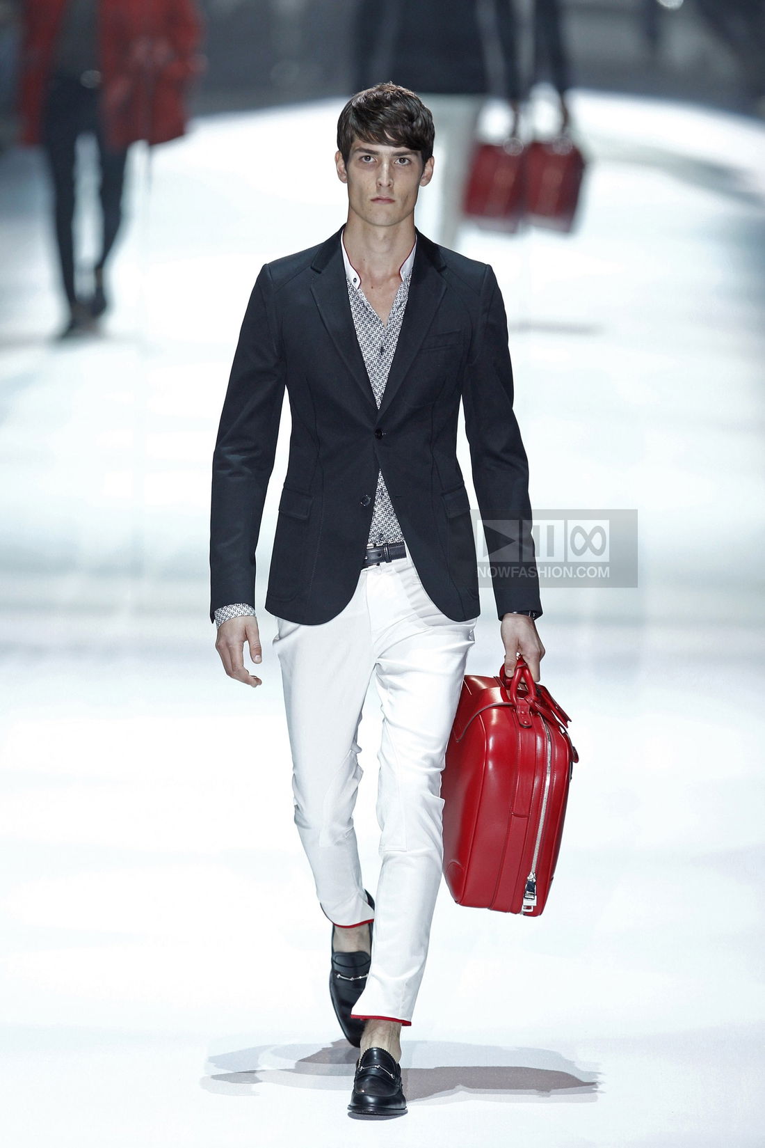 Gucci Menswear Fashion Show, Collection Spring Summer 2012 presented during Milan Fashion Week, runway look #004