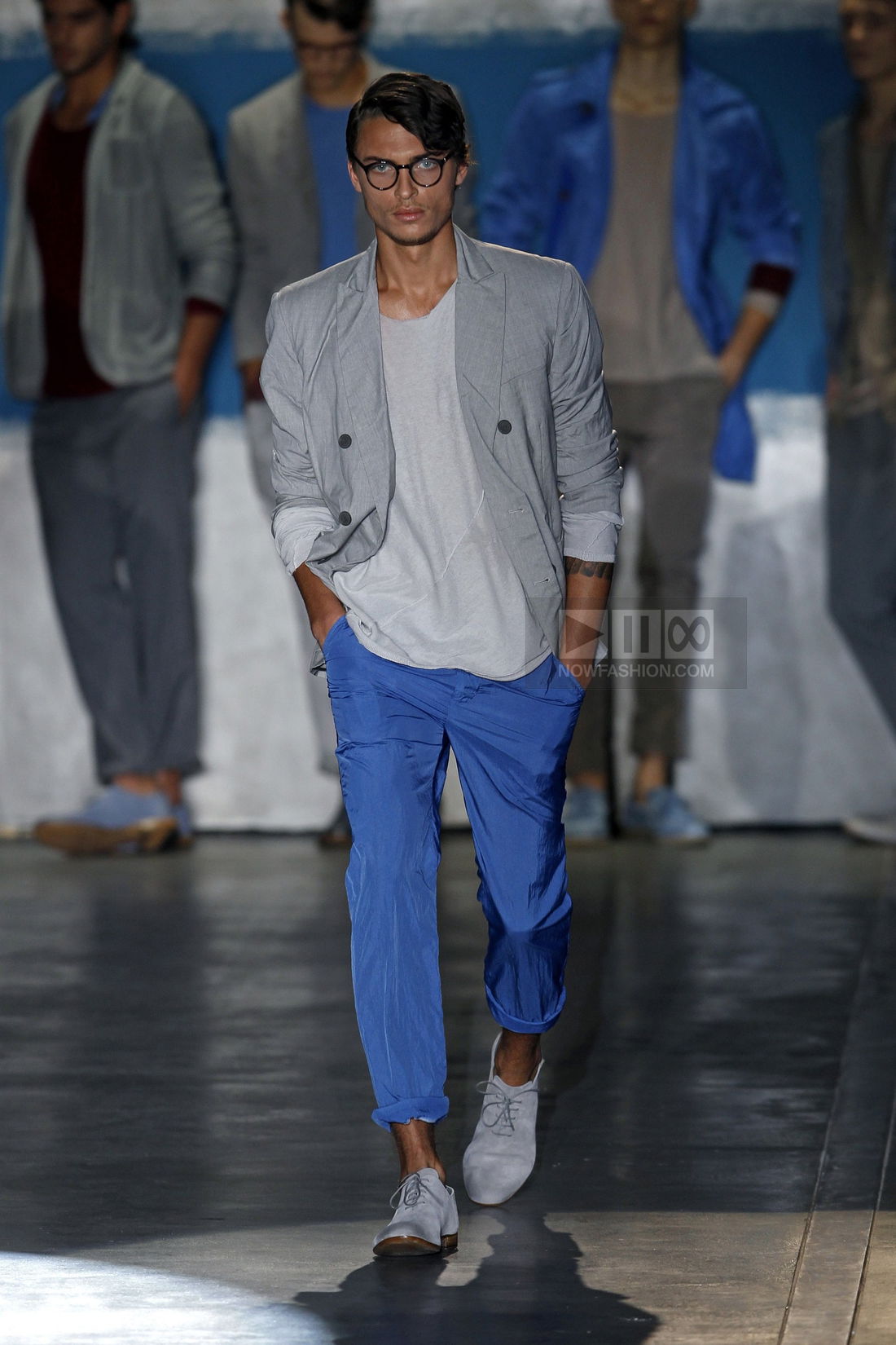 Iceberg Menswear Fashion Show, Collection Spring Summer 2012 presented during Milan Fashion Week, runway look #004