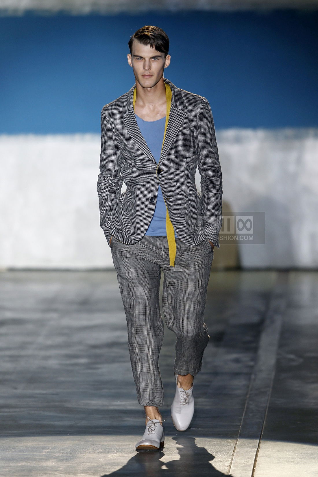 Iceberg Menswear Fashion Show, Collection Spring Summer 2012 presented during Milan Fashion Week, runway look #040