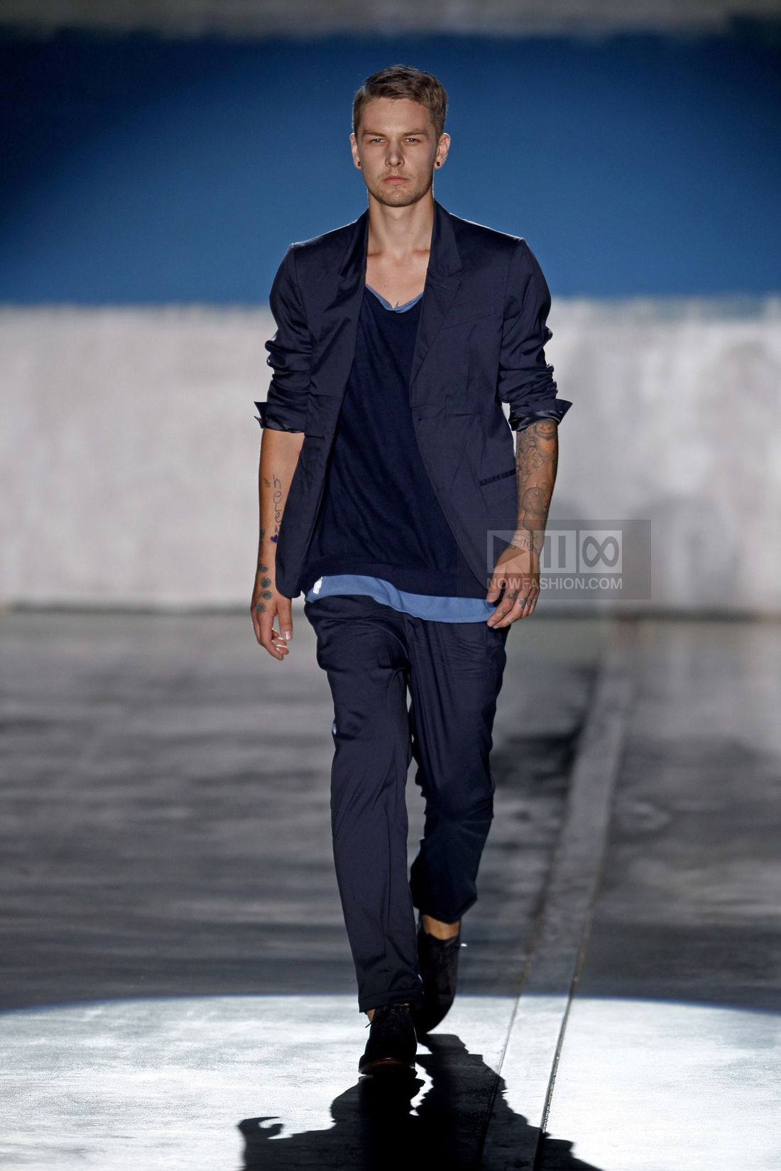 Iceberg Menswear Fashion Show, Collection Spring Summer 2012 presented during Milan Fashion Week, runway look #055