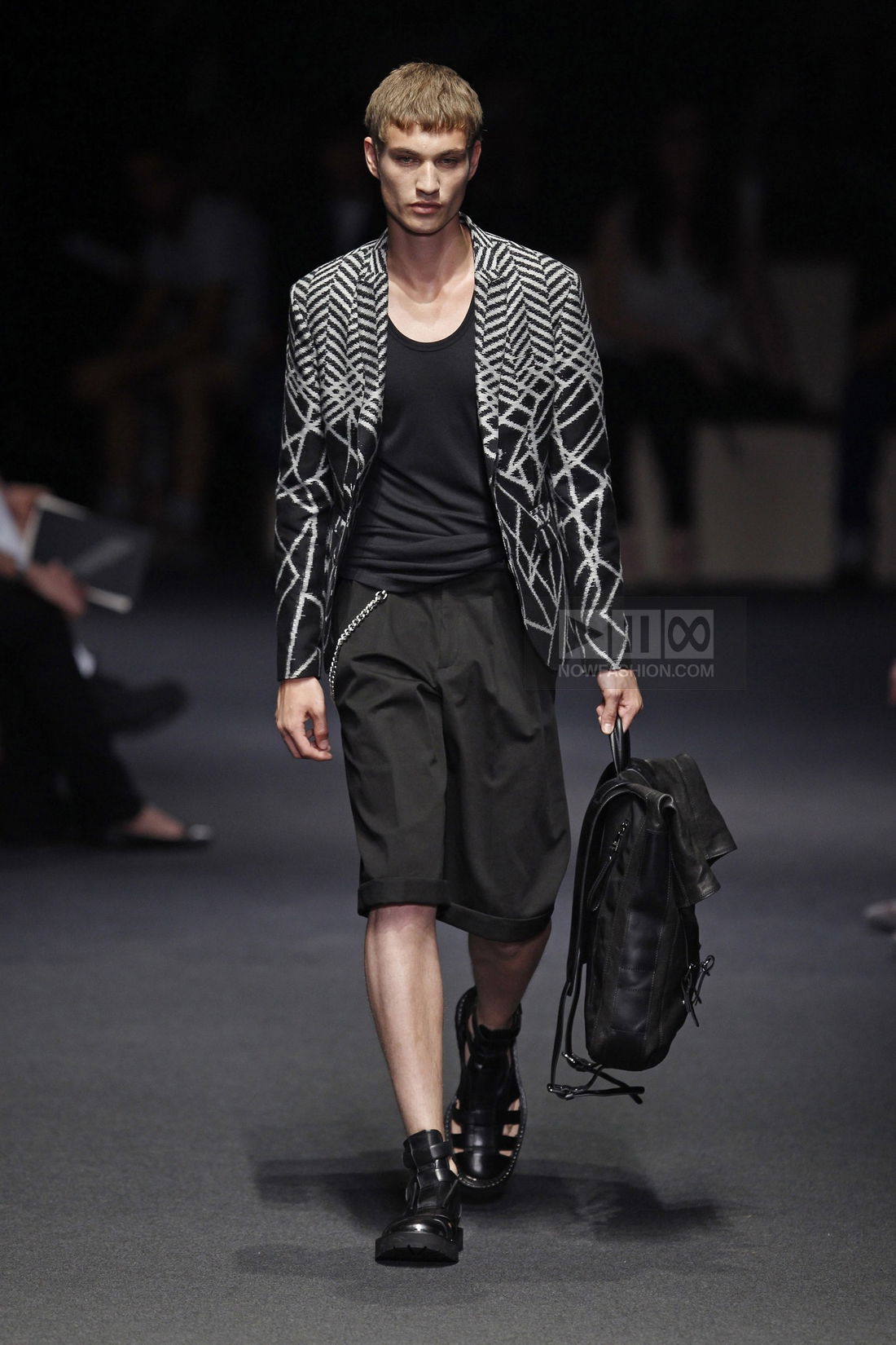 Neil Barrett Menswear Fashion Show, Collection Spring Summer 2012 presented during Milan Fashion Week, runway look #029