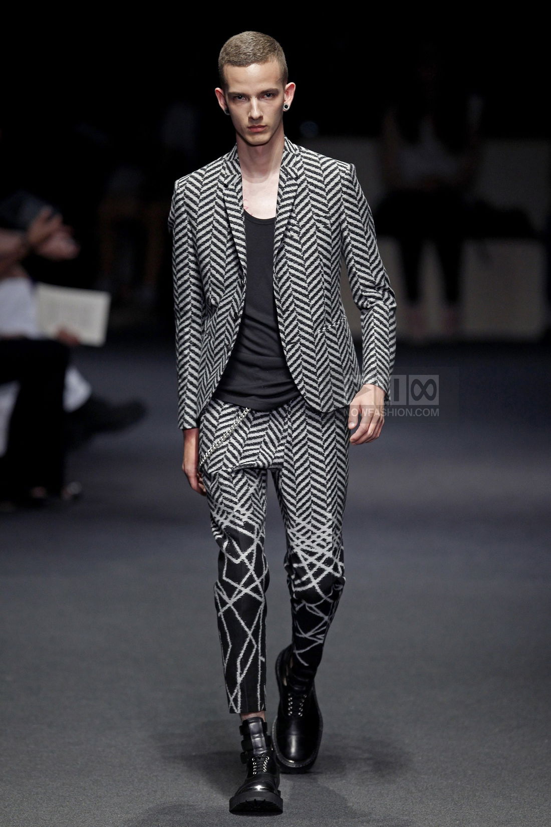 Neil Barrett Menswear Fashion Show, Collection Spring Summer 2012 presented during Milan Fashion Week, runway look #032