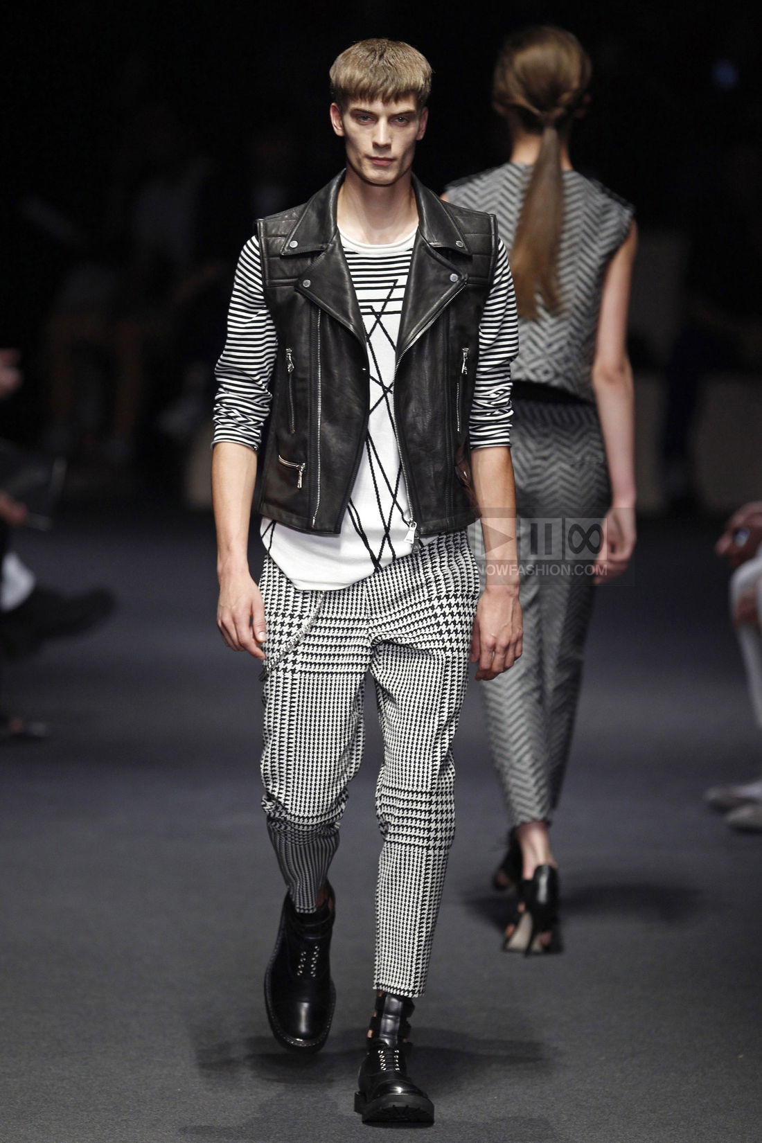 Neil Barrett Menswear Fashion Show, Collection Spring Summer 2012 presented during Milan Fashion Week, runway look #034