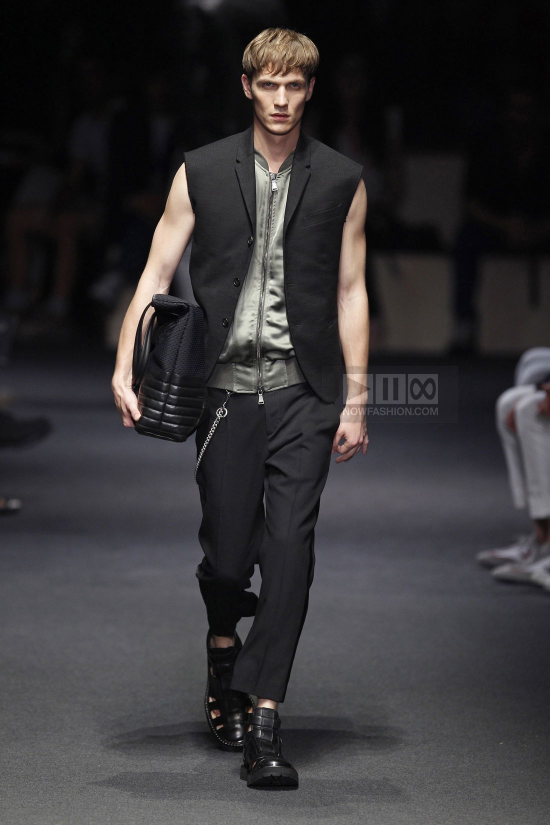 Neil Barrett Menswear Fashion Show, Collection Spring Summer 2012 presented during Milan Fashion Week, runway look #035