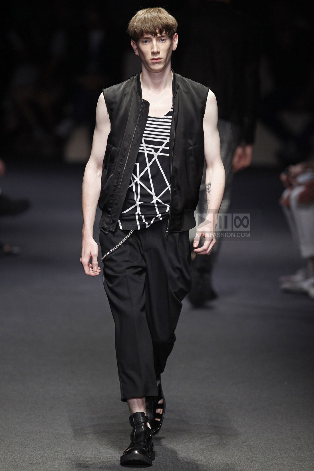 Neil Barrett Menswear Fashion Show, Collection Spring Summer 2012 presented during Milan Fashion Week, runway look #039