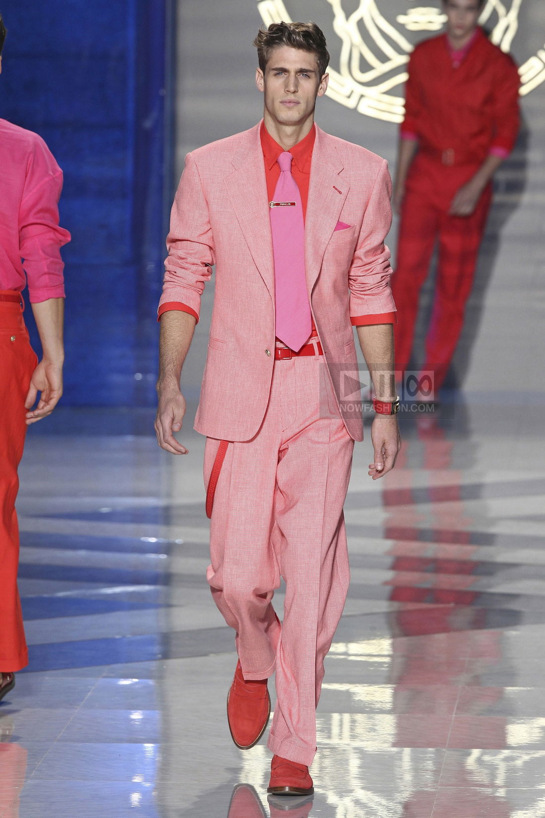 Versace Menswear Fashion Show, Collection Spring Summer 2012 presented during Milan Fashion Week, runway look #034