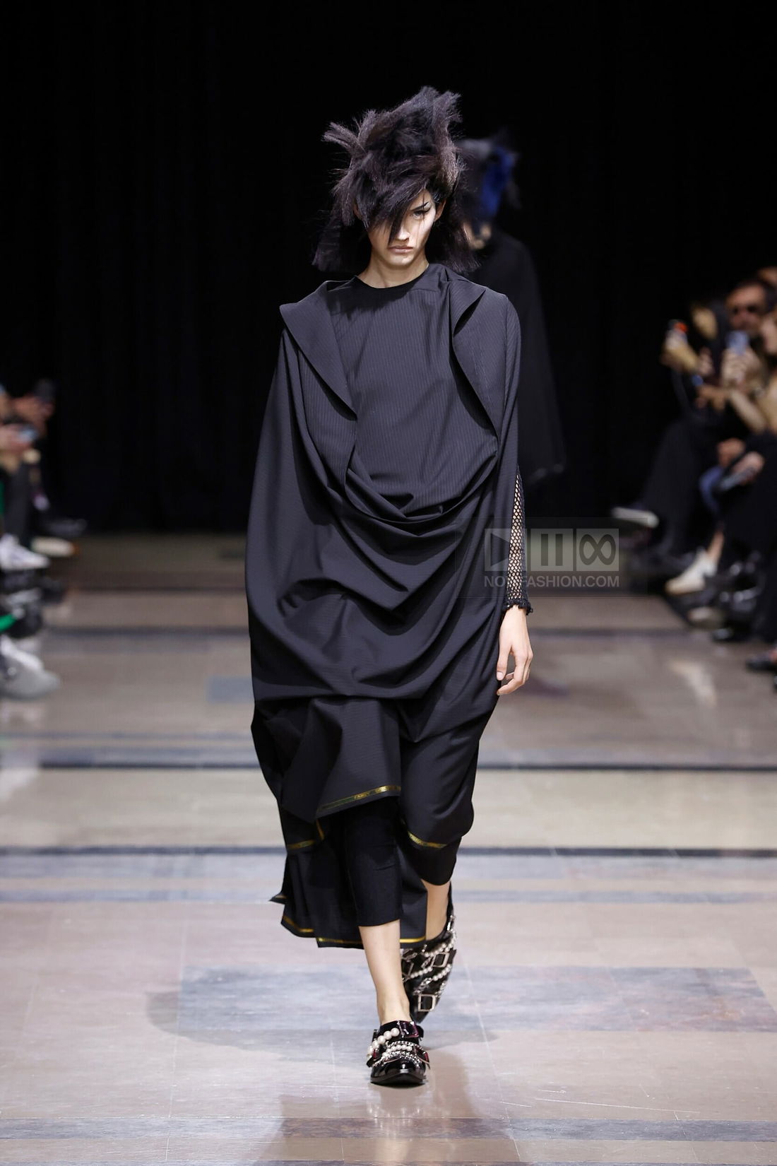 AD2020 JUNYA WATANABE レイヤード スパンコール コート Junya
