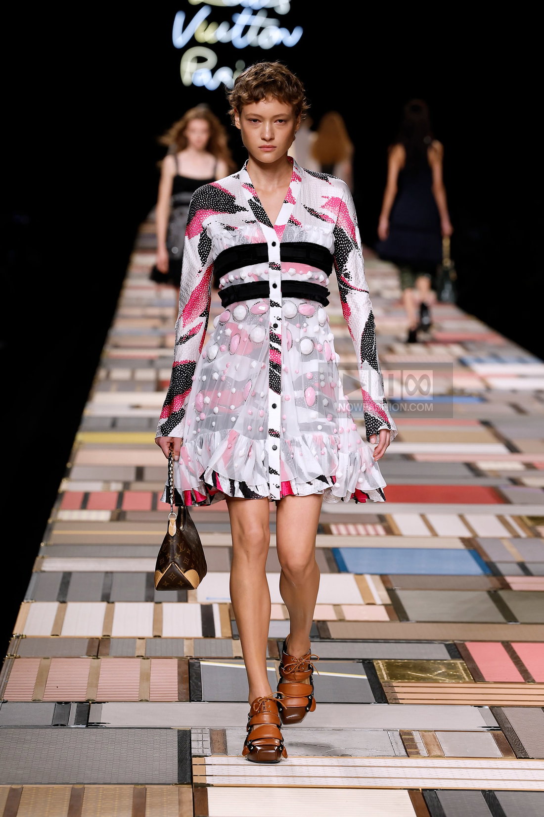 louis vuitton runway dress At Louis Vuitton and Valentino, Mapping the Season's Genome