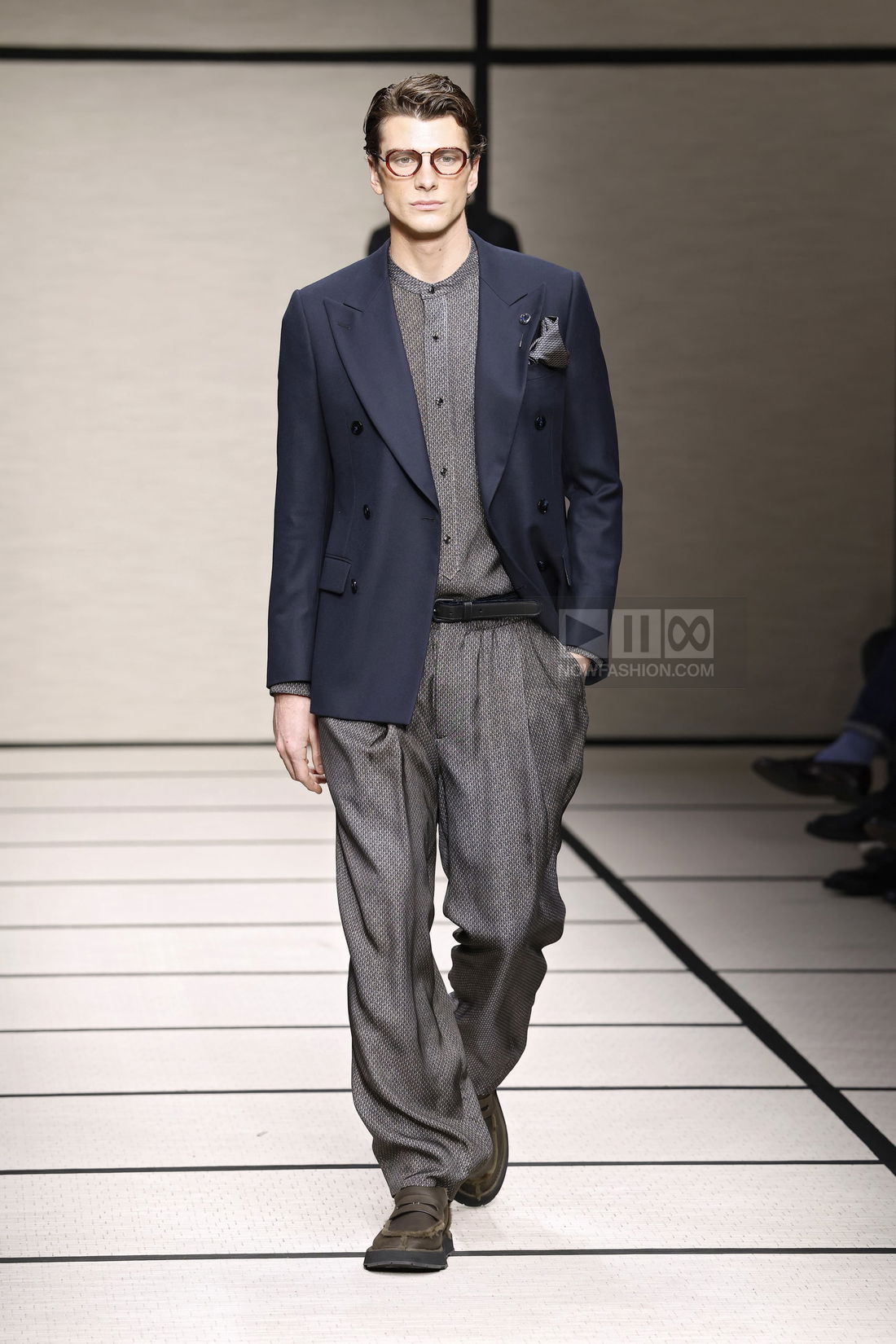Model Giorgio Armani Men's Collection Italian Designer